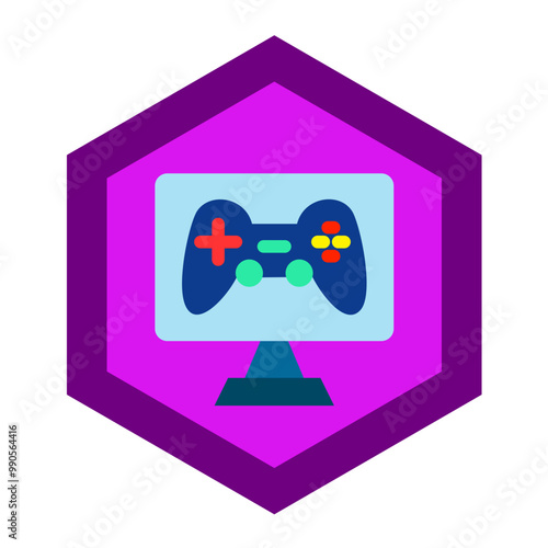 Vector Design Game Modding Icon Style photo