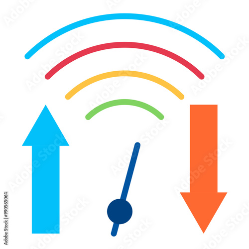 Vector Design Bandwidth Icon Style