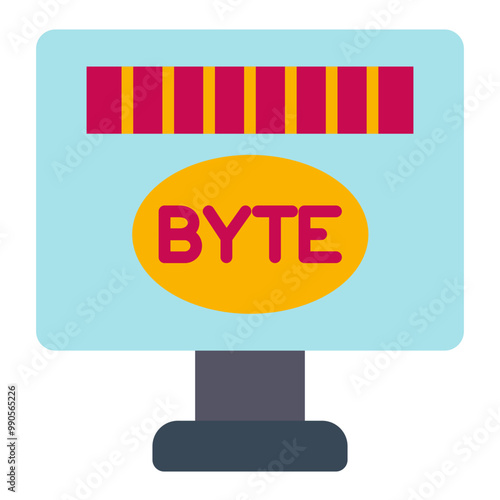 Vector Design Byte Icon Style