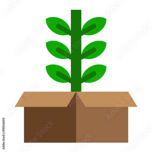 Vector Design Material Grown Icon Style