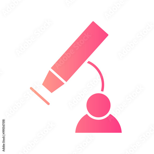 microscope gradient icon