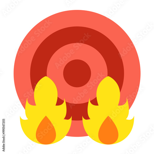 Vector Design Inflammation Icon Style