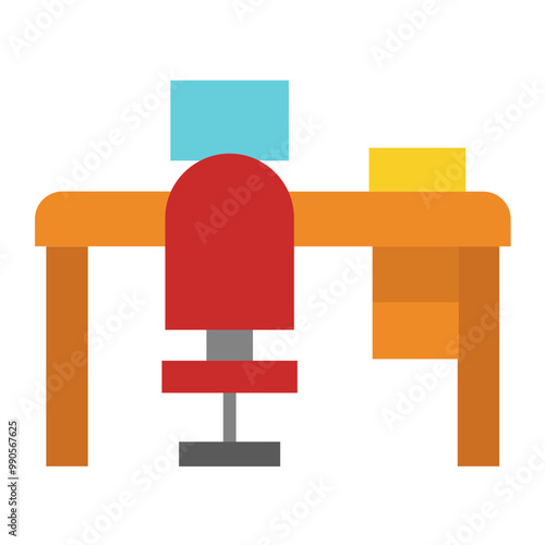 Vector Design Workplace Icon Style