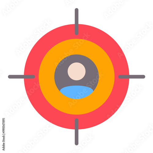 Vector Design Head Hunting Icon Style