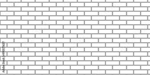 White brick blank home wall texture copy for space panorama white block floor, bathroom, road constraction tile. white brick wall used for background.	
