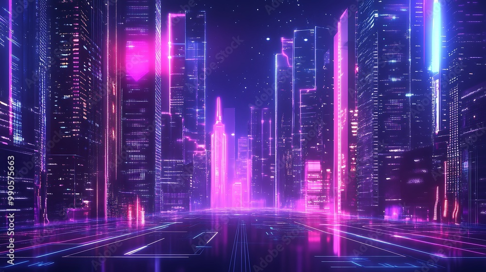 Neon Cityscape Neon Cityscape
