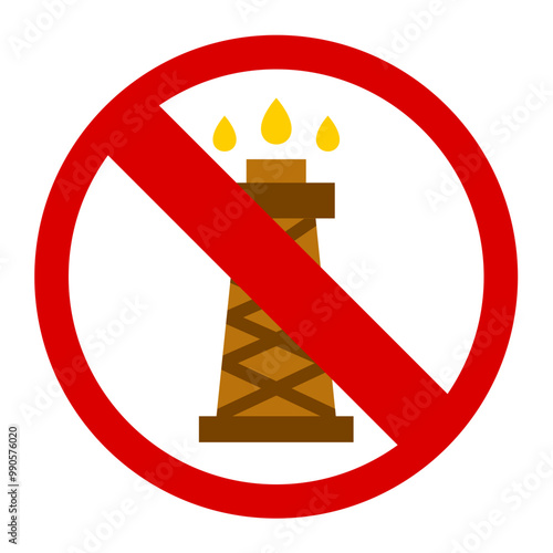 No Fossil Fuels Icon Style