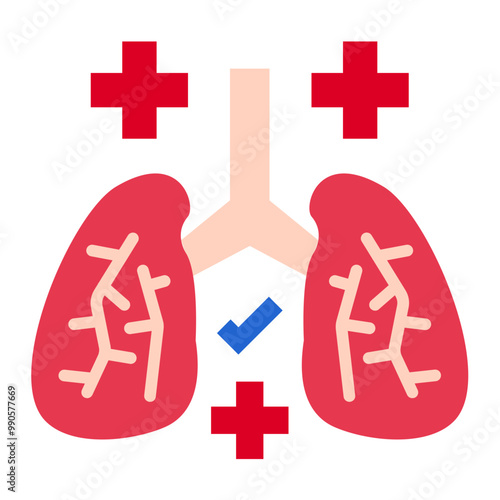 Respiratory Care Icon Style