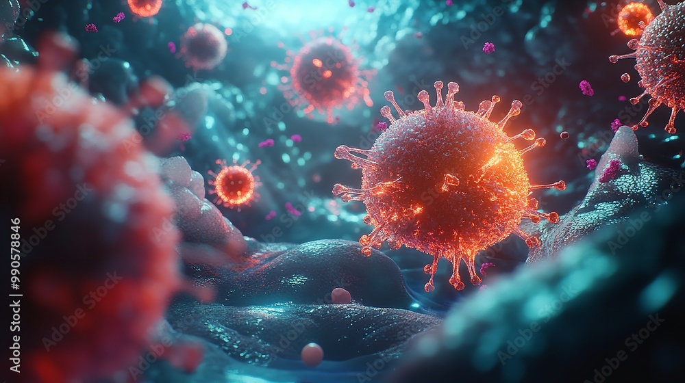 An artistic depiction of a human body with highlighted areas showing the spread of cancer cells
An artistic depiction of a human body with highlighted areas showing the spread of cancer cells