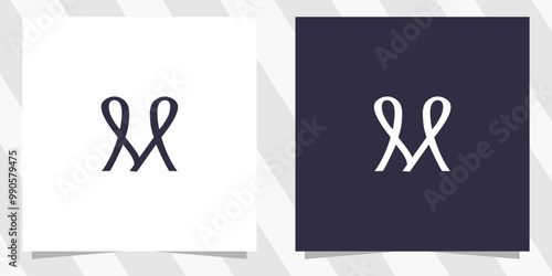 letter m logo design vector