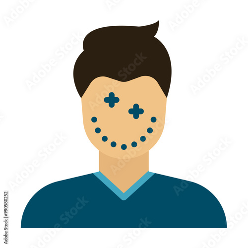 Facial Plastic Surgery Icon Style