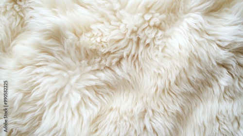 Close-up of soft white fur, perfect for a cozy background.