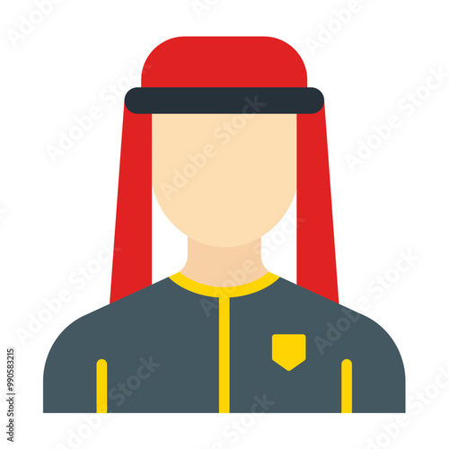 Arab Man Icon Style