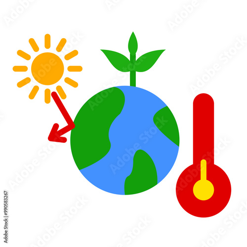 Greenhouse Effect Icon Style