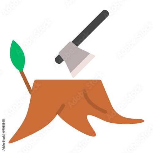 Deforestation Icon Style