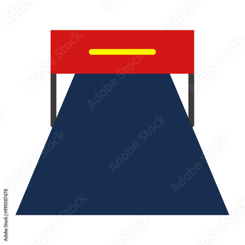 Hurdles Race Icon Style