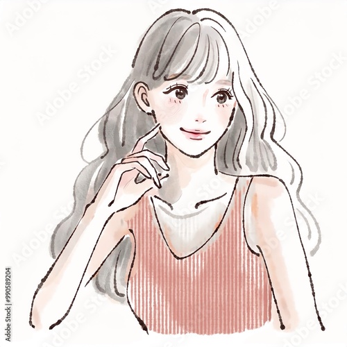 女性・女の子のイラスト素材