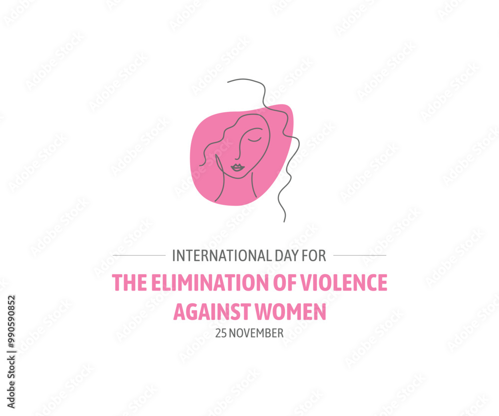 International day for the elimination of violence against women vector illustration International day for the elimination of violence against women vector illustration