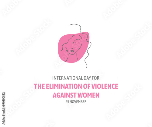 International day for the elimination of violence against women vector illustration