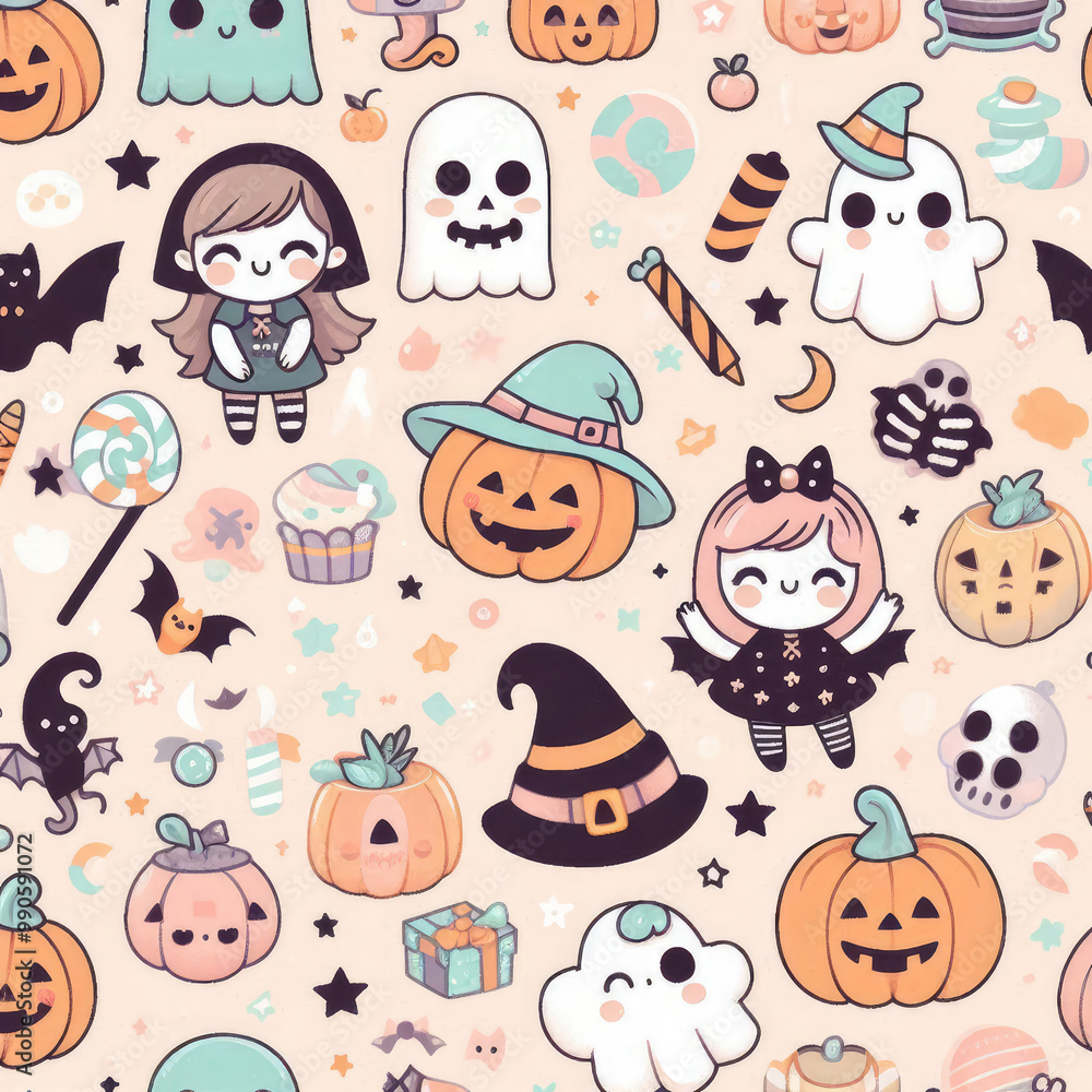 halloween seamless pattern halloween seamless pattern