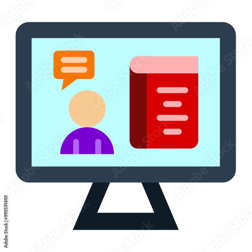 Live Lecture Icon Style