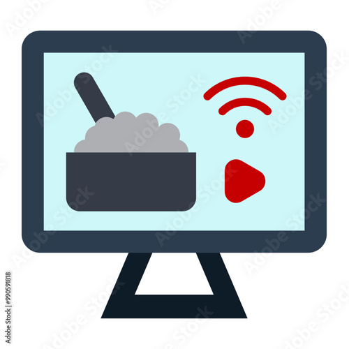 Mukbang Icon Style photo