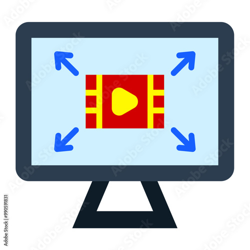 Screen Resolution Icon Style photo