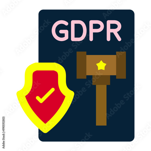Gdpr Lawsuit Icon Style