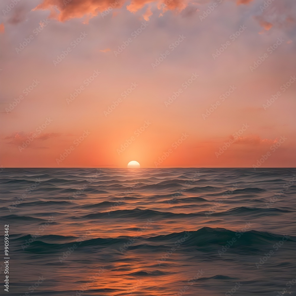 Obraz premium sunset over the sea
