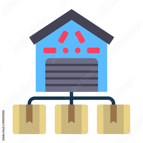 Distribution Center Icon Style