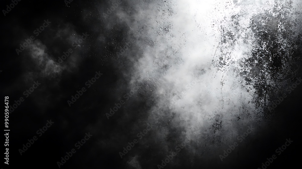 Abstract Dark Background with White Smoke and Texture Abstract Dark Background with White Smoke and Texture