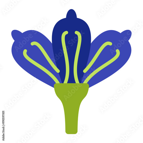 Pea Flower Icon Style