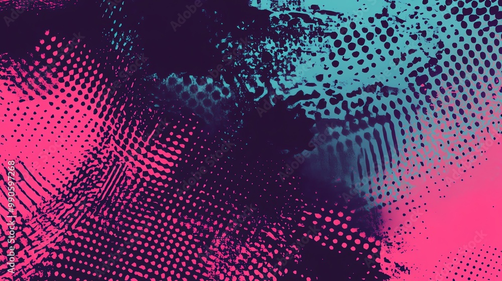 Abstract grunge background with pink and teal colors. Abstract grunge background with pink and teal colors.