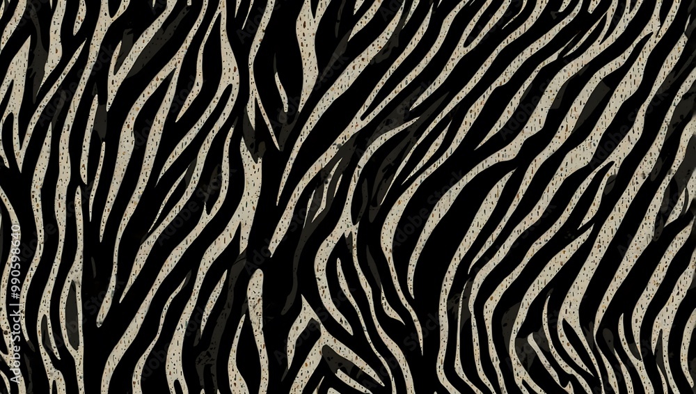 Black zebra print pattern vector. Black zebra print pattern vector.