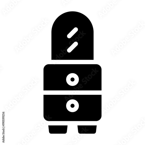 chest of drawer Solid icon