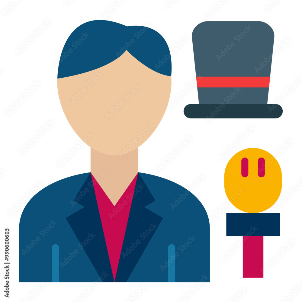 Master of Ceremonies Icon Style Master of Ceremonies Icon Style