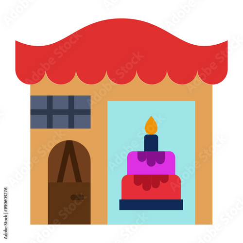 Cake Shop Icon Style