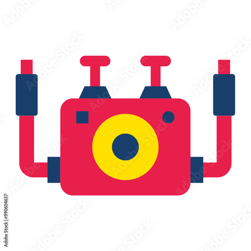 Underwater Camera Icon Style