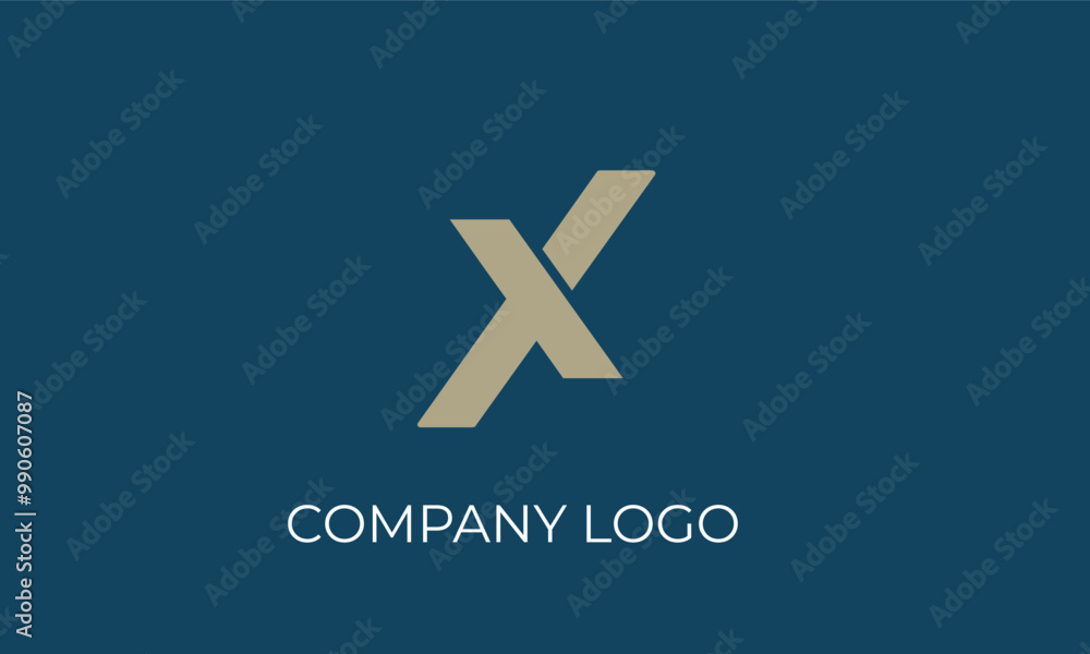 Elegant X business logo design Elegant X business logo design