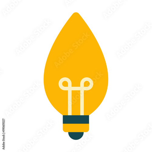 Candle Bulb Icon Style photo