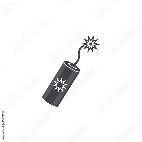 Dynamite stick icon vector illustration template