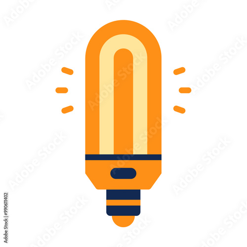 Neon Lamp Icon Style