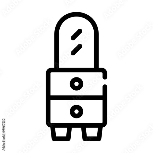 chest of drawer Line Icon