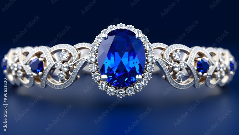 Sapphire Bracelet:  Midnight Blue Sparkle