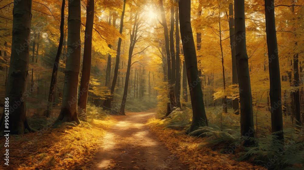 Fototapeta premium autumn in the forest