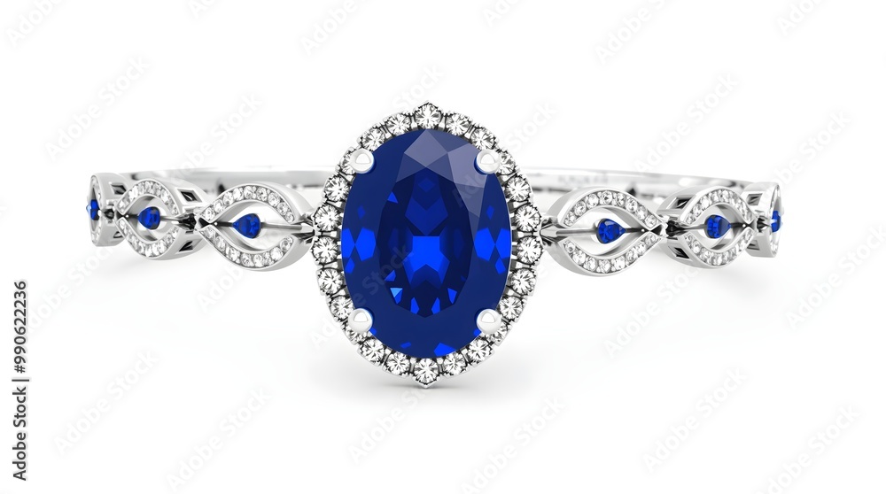 Sapphire Bracelet: Blue Gemstone and Diamond Sparkle Sapphire Bracelet: Blue Gemstone and Diamond Sparkle