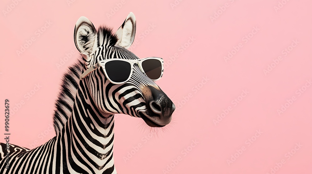 Cool Zebra with Sunglasses Cool Zebra with Sunglasses