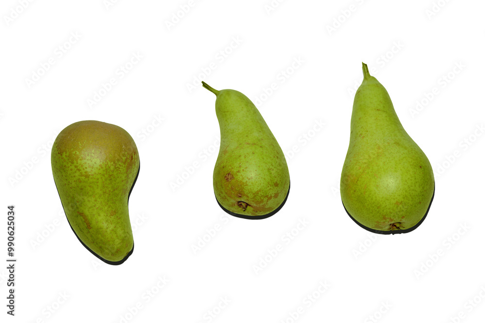 Pears with shadow on isolated transparent background. Pears with shadow on isolated transparent background.