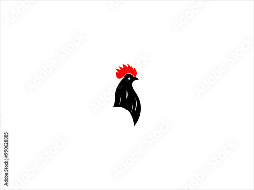  The Majestic Rooster,This logo represents these powerful traits, with a bold and dynamic design capturing the rooster’s regal stance and vivid colors. 