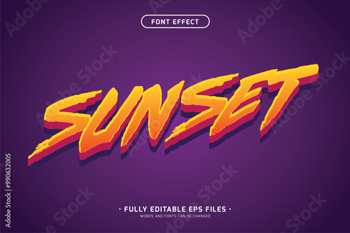 retro editable text effect. minimalist graphic style